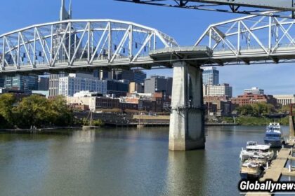 Gay Street and Cumberland River